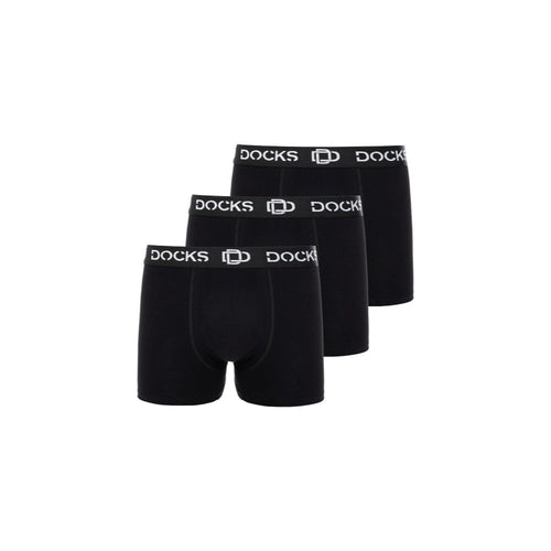 8 x ORIGINAL DOCKS Baumwolle Boxershorts Herren Unterhose Schwarz Männer Boxer – Geschenk Klassiker | Büro Upgrade