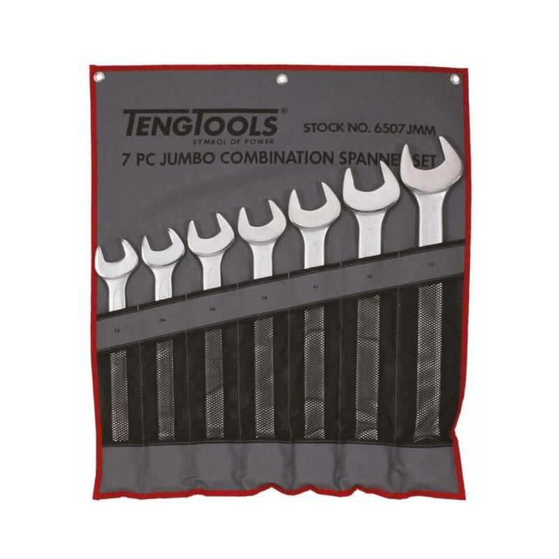 Tengtool Kombischlüssel-Set (33–50 mm) Werkzeugrolle 7 Teile – Büro Gadget | Geschenk Design