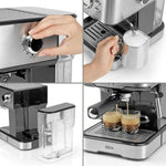 BEEM ESPRESSO-SELECT Edelstahl Siebträgermaschine | Espressomaschine Siebträger – Geschenk Klassiker | Büro Extra