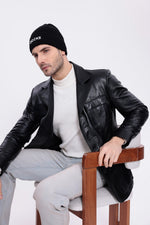 Mütze Beanie Wintermütze Strickmütze Sportmütze Warme Mütze Unisex schwarz – Büro Upgrade | Geschenk Option