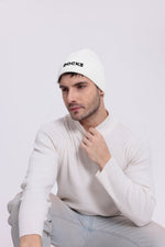 Mütze Beanie Wintermütze Strickmütze Sportmütze Warme Mütze Unisex weiss – Büro Idee | Büro Alltag