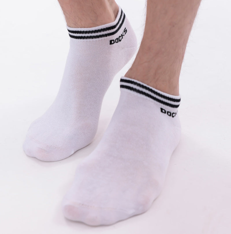 DOCKS Sneaker Socken Baumwolle Atmungsaktive Damen & Herren weiß 3–12 Paar – Geschenk Special | Büro Musthave