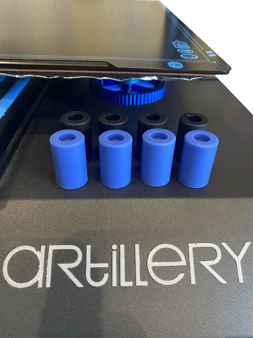 Artillery Sidewinder X1 /X2 / Genius  4x Silikonpuffer (Silikondämpfer) (Blau) – Büro Zubehör | Büro Upgrade