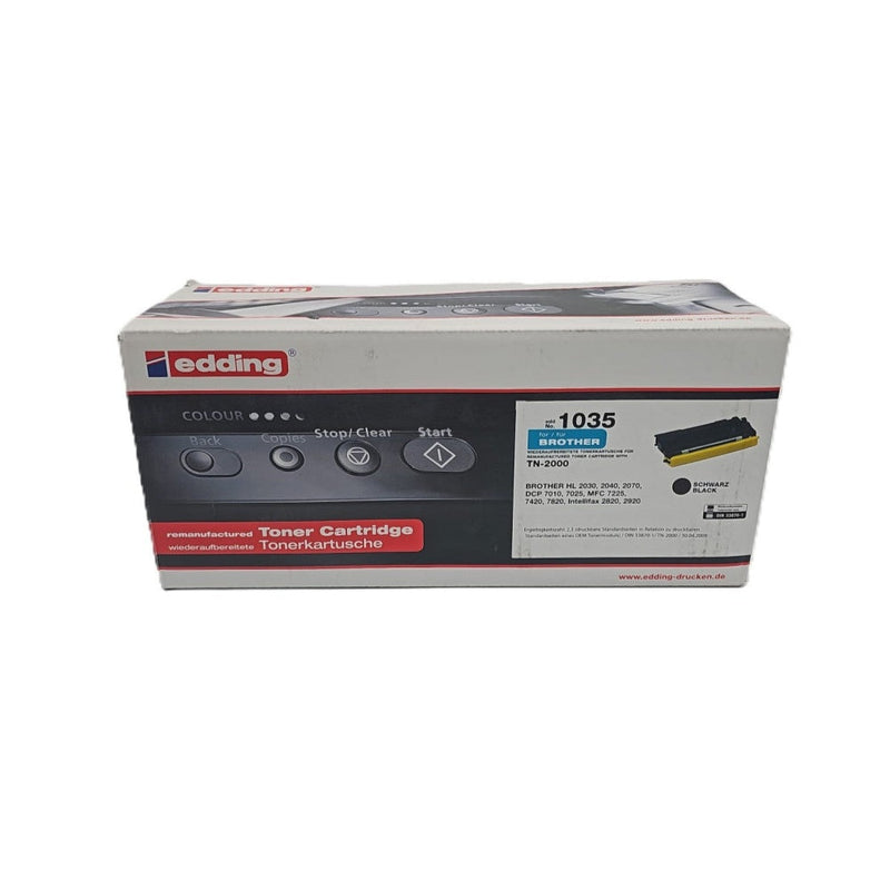Edding XXL Toner 1035 f. Brother TN-2000 Schwarz HL-2030 2035 2040 DCP-7010 7025 – Büro Tool | Geschenk Design