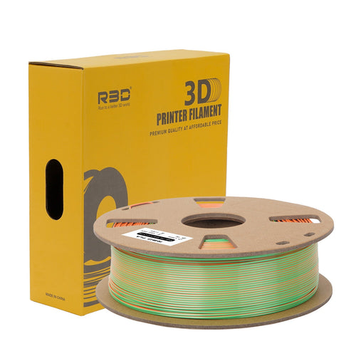 3in1 SILK PLA Filament für 3D Drucker | Dreifarbig Special Magic Effekt - NEU 3DPLady Silk Filament 1 kg Blue-Green-Orange – Geschenk Empfehlung | Alltag Lösung