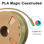 3in1 SILK PLA Filament für 3D Drucker | Dreifarbig Special Magic Effekt - NEU 3DPLady Silk Filament 1 kg Blue-Green-Orange – Geschenk Empfehlung | Alltag Lösung