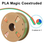 3in1 SILK PLA Filament für 3D Drucker | Dreifarbig Special Magic Effekt - NEU 3DPLady Silk Filament 1 kg Blue-Green-Orange – Geschenk Empfehlung | Alltag Lösung