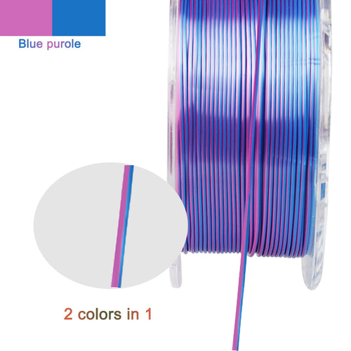 2in1 SILK PLA Filament für 3D Drucker | Zweifarbig Special Magic Effekt - NEU 3DPLady Silk Filament 1 kg Silk Purple - Blue – Büro Tool | Geschenk Artikel