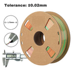 3in1 SILK PLA Filament für 3D Drucker | Dreifarbig Special Magic Effekt - NEU 3DPLady Silk Filament 1 kg Blue-Green-Orange – Geschenk Empfehlung | Alltag Lösung