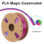 3in1 SILK PLA Filament für 3D Drucker | Dreifarbig Special Magic Effekt - NEU 3DPLady Silk Filament 1 kg Rose Red-Green-Blue – Büro Extra | Geschenk Set