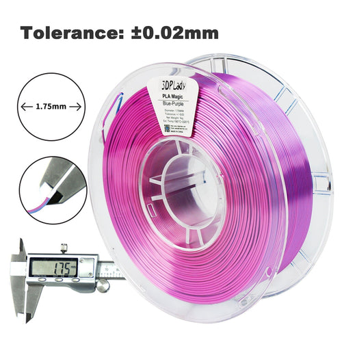 2in1 SILK PLA Filament für 3D Drucker | Zweifarbig Special Magic Effekt - NEU – Büro Accessoire | Geschenk Design