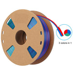 3in1 SILK PLA Filament für 3D Drucker | Dreifarbig Special Magic Effekt - NEU 3DPLady Silk Filament 1 kg Green-Purple-Copper – Kleine Freude | Büro Accessoire