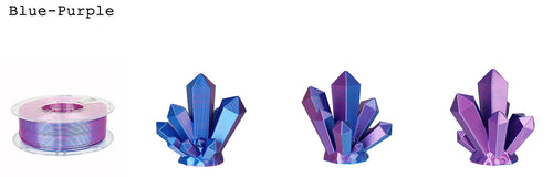 2in1 SILK PLA Filament für 3D Drucker | Zweifarbig Special Magic Effekt - NEU 3DPLady Silk Filament 1 kg Silk Purple - Blue – Büro Tool | Geschenk Artikel