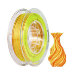 2in1 SILK PLA Filament für 3D Drucker | Zweifarbig Special Magic Effekt - NEU 3DPLady Silk Filament 0,25 kg Silk Orange - Yellow – Geschenk Auswahl | Büro Komfort