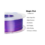 2in1 SILK PLA Filament für 3D Drucker | Zweifarbig Special Magic Effekt - NEU 3DPLady Silk Filament 1 kg Silk Rose Red - Blue – Alltag Helfer | Büro Favorit