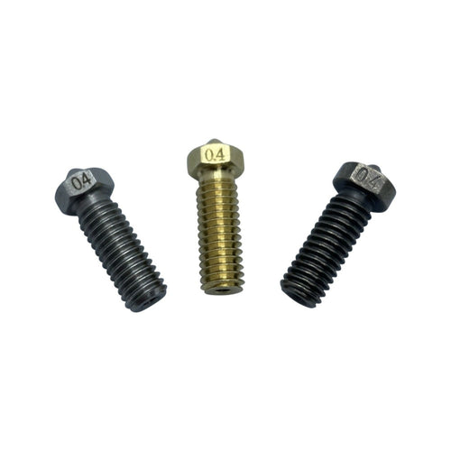 3er Volcano Nozzle Best of Bundle 0,4mm (1x Messing,1x Stahl,1x Gehärteter Stahl – Büro Musthave | Alltag Helfer