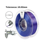 2in1 SILK PLA Filament für 3D Drucker | Zweifarbig Special Magic Effekt - NEU 3DPLady Silk Filament 1 kg Silk Rose Red - Blue – Alltag Helfer | Büro Extra