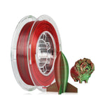 2in1 SILK PLA Filament für 3D Drucker | Zweifarbig Special Magic Effekt - NEU 3DPLady Silk Filament 0,25 kg Silk Red - Green – Büro Alltag | Geschenk Tipp