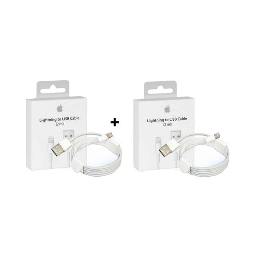2x Original Apple USB Lightning Ladekabel 2m iPhone XR 6 7 8 10 11 12 13 14Pro – Büro Trend | Büro Lifestyle