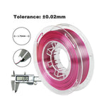 2in1 SILK PLA Filament für 3D Drucker | Zweifarbig Special Magic Effekt - NEU 3DPLady Silk Filament 0,25 kg Silk Rose - Red Jade – Geschenk Klassiker | Büro Gadget