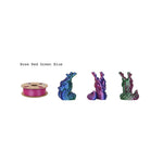 3in1 SILK PLA Filament für 3D Drucker | Dreifarbig Special Magic Effekt - NEU 3DPLady Silk Filament 1 kg Rose Red-Green-Blue – Büro Extra | Geschenk Set
