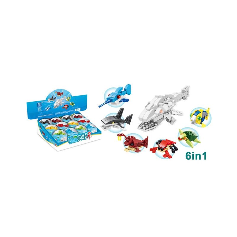 12x Meerestiere Überraschungseier Bausteine Spielzeug Set Kinder Ostergeschenk – Geschenk Trend | Büro Favorit