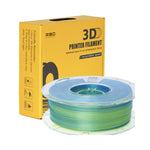 2in1 SILK PLA Filament für 3D Drucker | Zweifarbig Special Magic Effekt - NEU 3DPLady Silk Filament 1 kg Silk Yellow - Blue – Alltag Komfort | Alltag Helfer