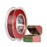 2in1 SILK PLA Filament für 3D Drucker | Zweifarbig Special Magic Effekt - NEU 3DPLady Silk Filament 0,25 kg Silk Red - Green – Büro Erlebnis | Alltag Helfer