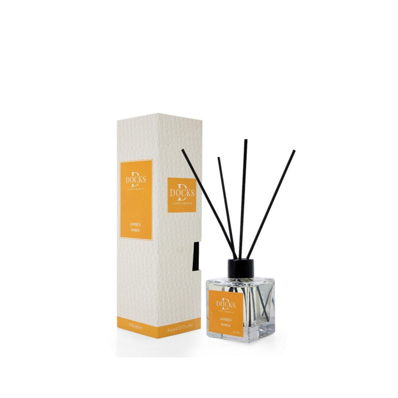 2x Set DOCKS Raumduft Stäbchen Lufterfrischer Duftstäbchen AMBER 220ml – Geschenk Moment | Mini Geschenk
