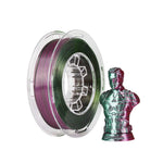 2in1 SILK PLA Filament für 3D Drucker | Zweifarbig Special Magic Effekt - NEU 3DPLady Silk Filament 0,25 kg Silk Rose - Red Jade – Geschenk Klassiker | Büro Gadget