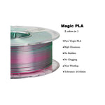 2in1 SILK PLA Filament für 3D Drucker | Zweifarbig Special Magic Effekt - NEU 3DPLady Silk Filament 0,25 kg Silk Rose - Red Jade – Geschenk Klassiker | Büro Gadget