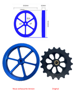 Artillery Sidewinder X1 Blaue grosse Nivellierungs Muttern + 4 Silikonpuffer – Büro Gadget | Büro Lifestyle