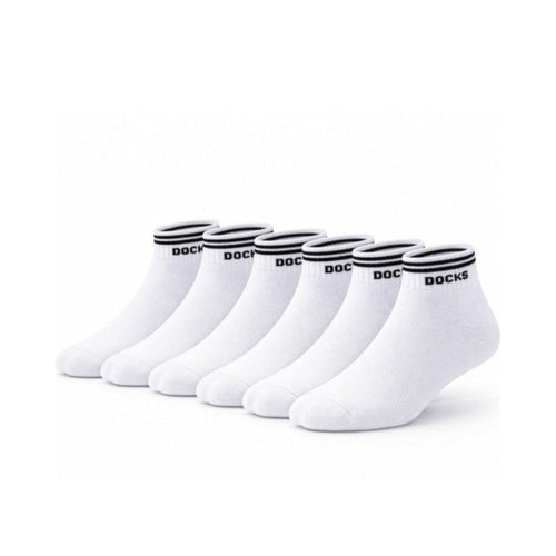 6er Pack DOCKS Sneaker Socken Baumwolle Atmungsaktive Damen & Herren weiß 35-38 – Alltag Highlight | Alltag Produkt