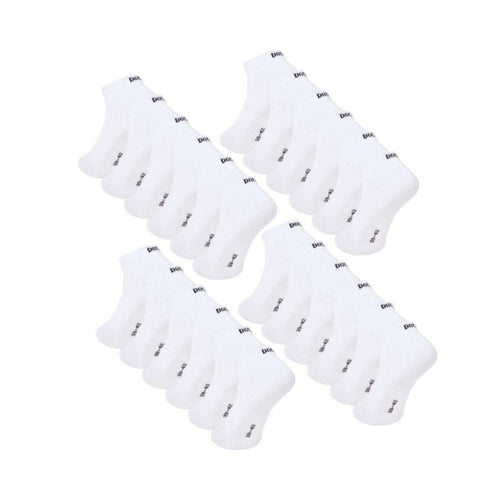 6–24 Paar DOCKS Sneaker Socken Baumwolle Atmungsaktive Damen & Herren weiß 35-38 24er Pack – Büro Tool | Alltag Komfort