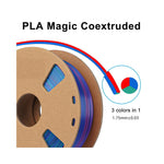 3in1 SILK PLA Filament für 3D Drucker | Dreifarbig Special Magic Effekt - NEU 3DPLady Silk Filament 1 kg Red-Blue-Green – Alltags Helfer | Alltag Produkt