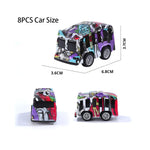 8 x Spielzeugauto mit Rückzug Leichtmetall Kinderspielzeug Käfer Bulli Van Bus – Geschenk Artikel | Büro Erlebnis
