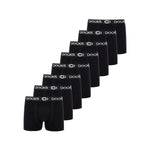 4er Pack Boxershorts Baumwolle Herren Unterhose Schwarz Bequem Männer Boxer – Büro Erlebnis | Mini Geschenk