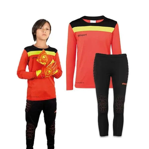 Original Uhlsport Torwart-Set Kinder Fußball Torwarttrikot G:116–152 Mehrfarbig – Alltag Helfer | Geschenk Tipp