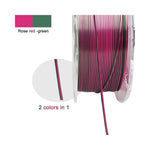 2in1 SILK PLA Filament für 3D Drucker | Zweifarbig Special Magic Effekt - NEU 3DPLady Silk Filament 1 kg Silk Rose Red - Green – Geschenk Design | Geschenk Option