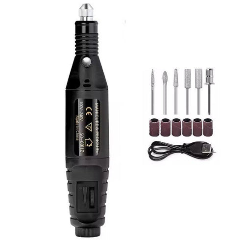 Elektrisches Nagelfräser Set– Nagelfeile – Tragbares Maniküre Pediküre Gerät – Alltag Gadget | Büro Zubehör