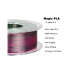 2in1 SILK PLA Filament für 3D Drucker | Zweifarbig Special Magic Effekt - NEU 3DPLady Silk Filament 1 kg Silk Rose Red - Green – Geschenk Design | Geschenk Option