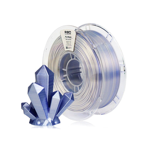 2in1 SILK PLA Filament für 3D Drucker | Zweifarbig Special Magic Effekt - NEU 3DPLady Silk Filament 1 kg Blue - Grey (Lavender) – Büro Detail | Geschenk Auswahl