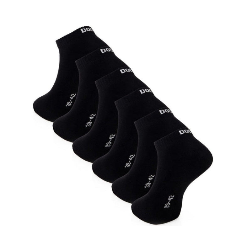 6–24 Paar DOCKS Sneaker Socken Baumwolle Atmungsaktive Damen & Herren schwarz 35-38 6er Pack – Alltag Produkt | Büro Erlebnis