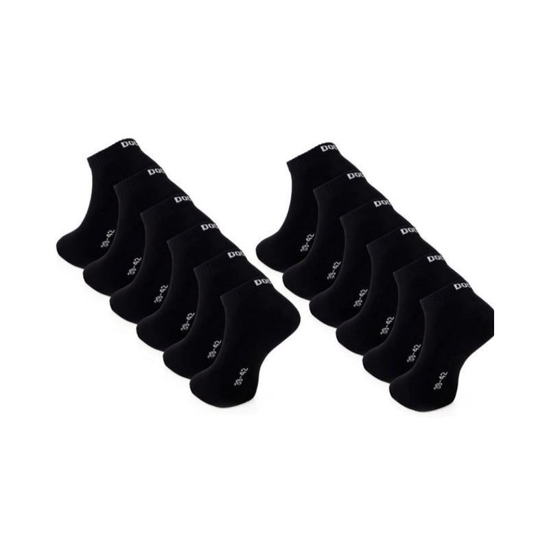 6–24 Paar DOCKS Sneaker Socken Baumwolle Atmungsaktive Damen & Herren schwarz 39-42 12er Pack – Büro Extra | Geschenk Favorit