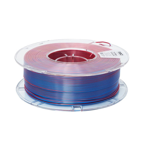 2in1 SILK PLA Filament für 3D Drucker | Zweifarbig Special Magic Effekt - NEU 3DPLady Silk Filament 1 kg Silk Blue - Red – Praktisches Geschenk | Büro Spaß