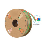 3in1 SILK PLA Filament für 3D Drucker | Dreifarbig Special Magic Effekt - NEU 3DPLady Silk Filament 1 kg Blue-Green-Orange – Geschenk Empfehlung | Alltag Lösung