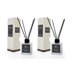 2er Set DOCKS Raumduft Set 110ml Diffuser mit Duftstäbchen – Lufterfrischer Duft Baumwolle – Geschenk Design | Büro Spaß