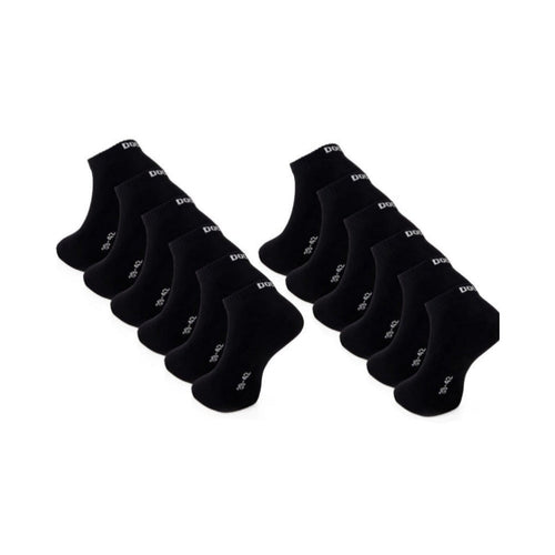 6–24 Paar DOCKS Sneaker Socken Baumwolle Atmungsaktive Damen & Herren schwarz 39-42 12er Pack – Büro Extra | Geschenk Favorit