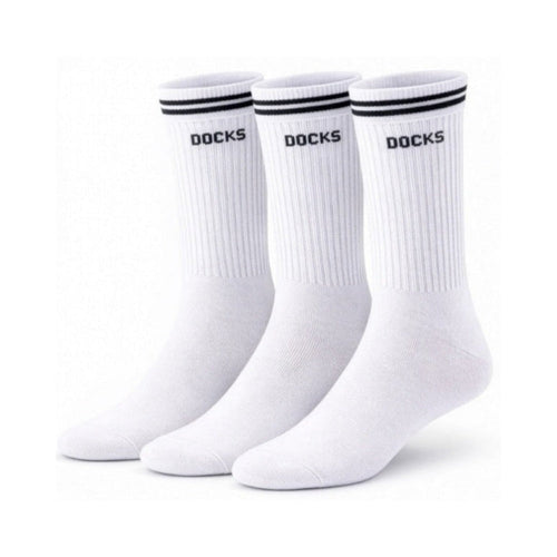 3 Paar DOCKS Socken Komfortbund Sport Tennis Socken Damen Herren weiß 43-46 – Geschenk Special | Alltag Highlight