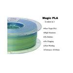 2in1 SILK PLA Filament für 3D Drucker | Zweifarbig Special Magic Effekt - NEU 3DPLady Silk Filament 0,25 kg Silk Yellow - Blue – Alltag Highlight | Büro Extra